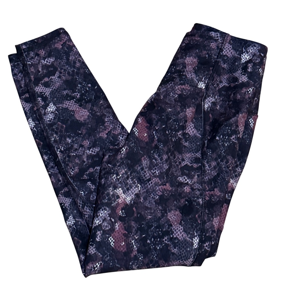 Marika Snake Print High Rise Leggings Athletic‎ Pants Women Size S